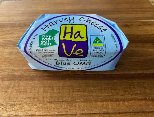 Triple Cream OMG and Triple Cream Hint of Blue OMG Cheeses